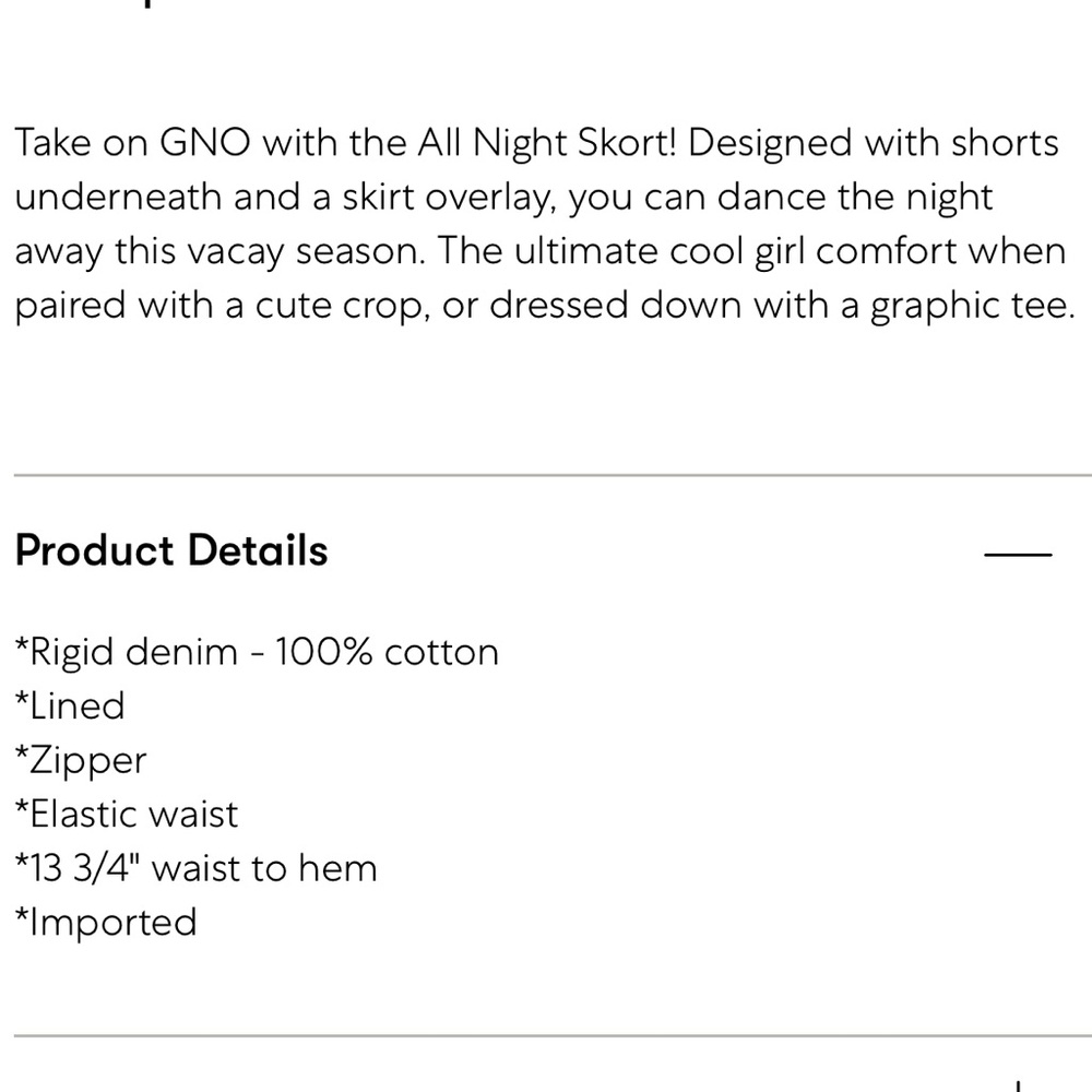 Show Me Your MuMu Denim Skort - Picture 12 of 12